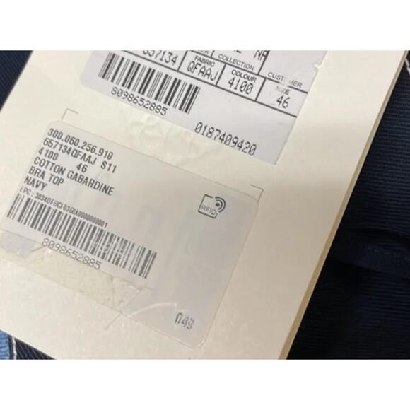 Alexander McQueen Midnight Blue crop top - Picture 6 of 6